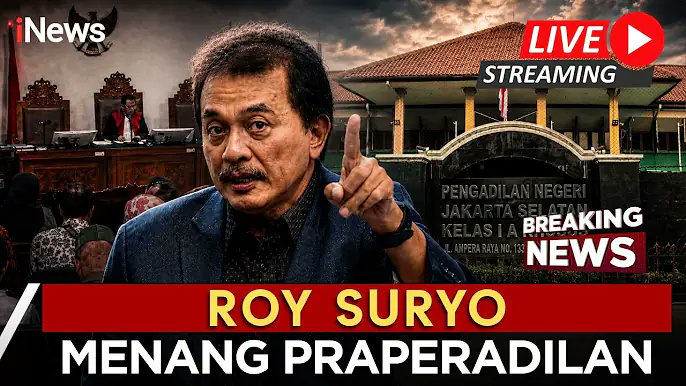 herculep638's tweet photo. roy suryo menang praperadilan

bahwa penangkapan oleh polisi dinyatakan hakim, "tidak sah!!" https://t.co/W8DwMMk3ln