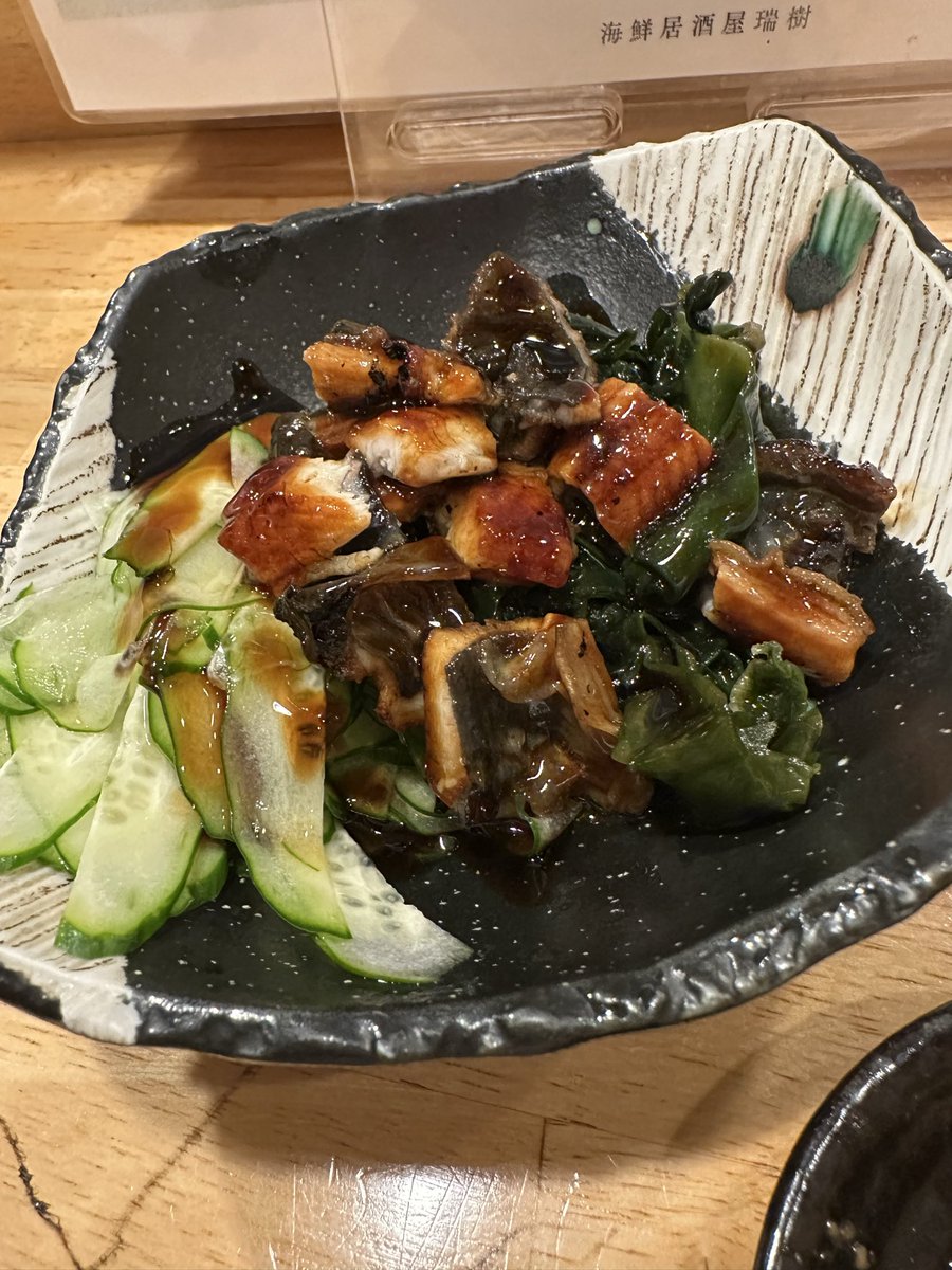 wanitoshanpu's tweet photo. 鰻ざくはマスト https://t.co/hwH46mUtph