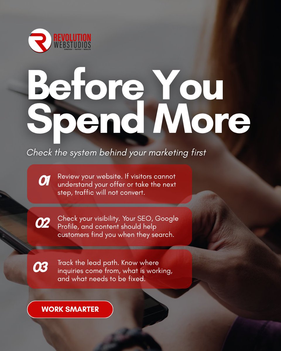 RevoWebStudios's tweet photo. Smarter growth starts with reviewing the system behind the effort.

Comment ⚙️ if your business is ready to work smarter. https://t.co/WwTAFCBByk