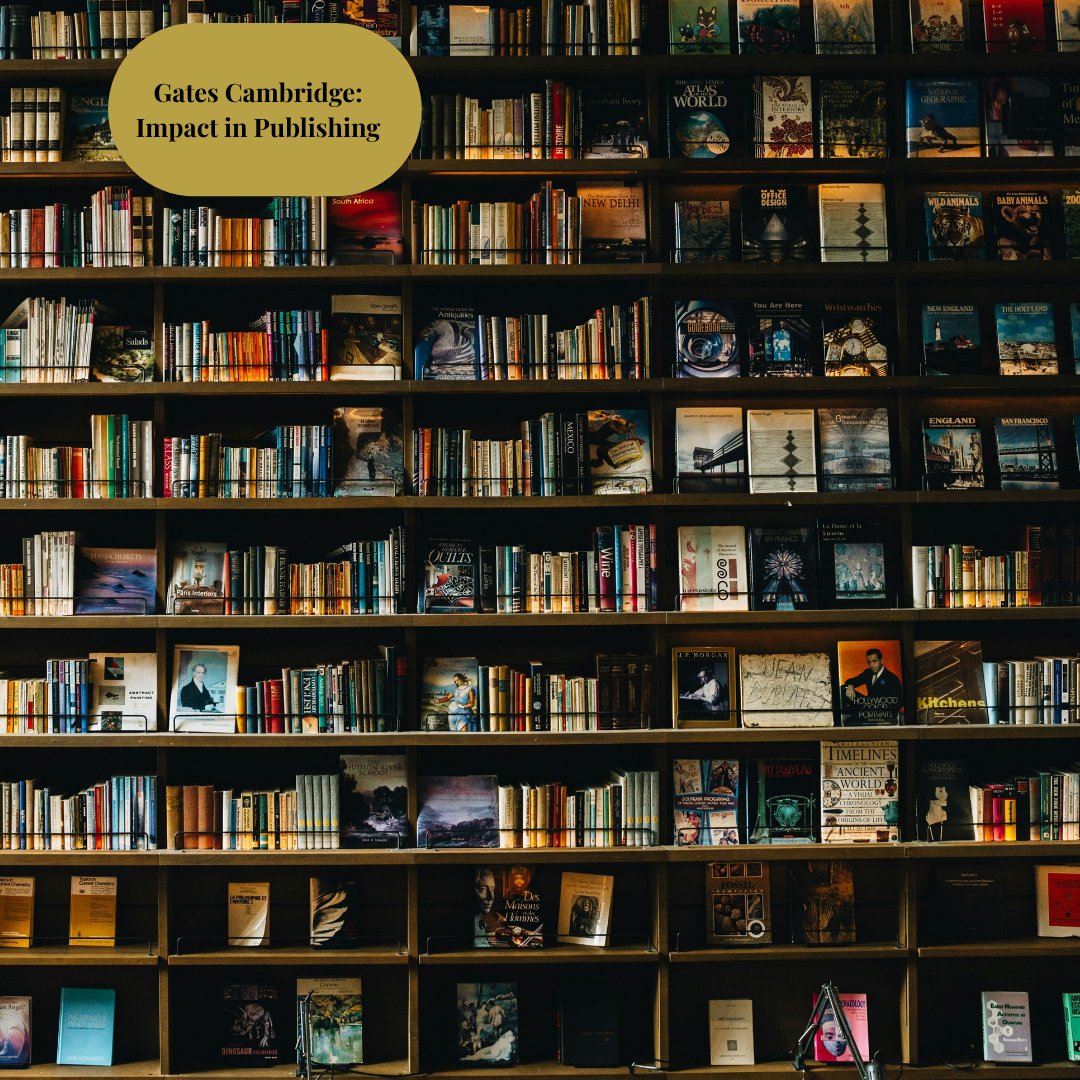Gates_Cambridge's tweet photo. Gates Cambridge Scholars have made a big impact in the publishing world, in the field of literature, memoir and books based on their research as well as in pushing the boundaries of academic publishing - https://t.co/33EcoD7dM4

@GatesAlumni @Cambridge_Uni @gatesfoundation https://t.co/Np9Dsh97BL