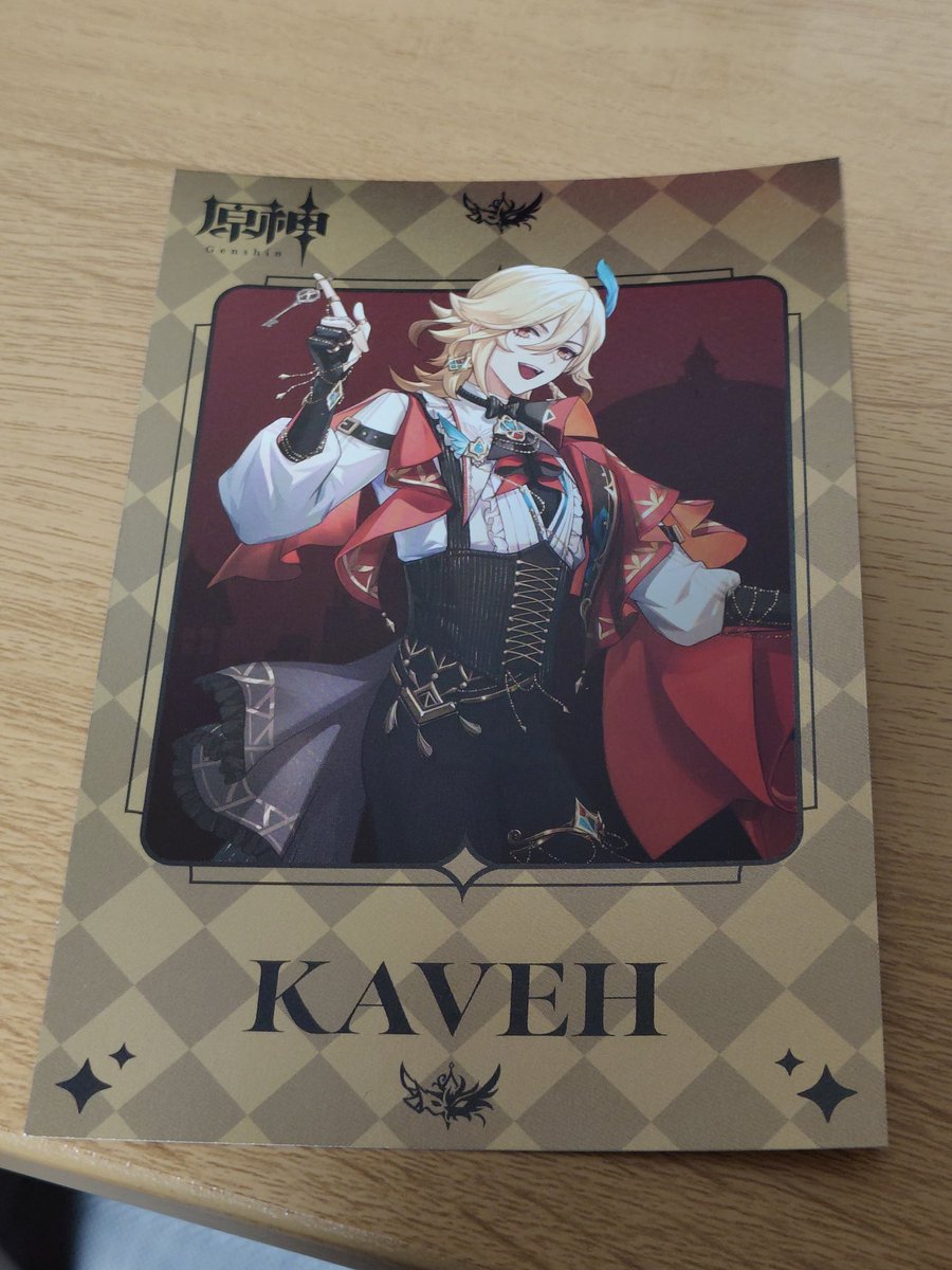 natumeblack002's tweet photo. 交換　原神　アニメイト　ケンタッキー
譲→カーヴェ
求→カーヴェ（赤）

メルカリ匿名便、郵送のみ
よろしくお願いします https://t.co/HhNNSBsS2S