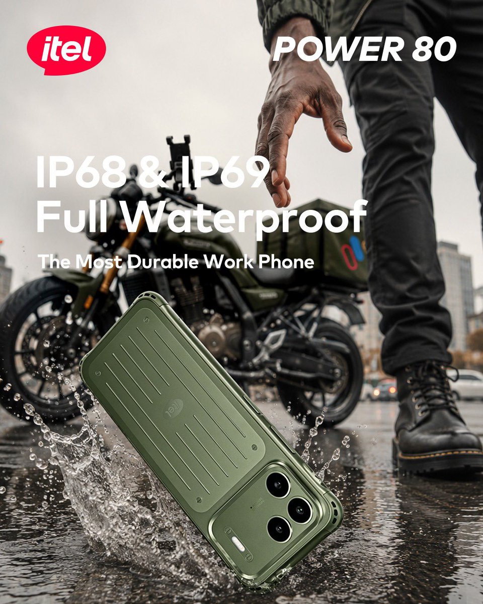 Michael_ebuka22's tweet photo. Life is unpredictable enough already. Your smartphone shouldn’t add to the stress. Stay powered, stay connected, and enjoy every moment with the itel Power 80. @itelNigeria #NoCaseNoWahala https://t.co/u8cEoYKwSR