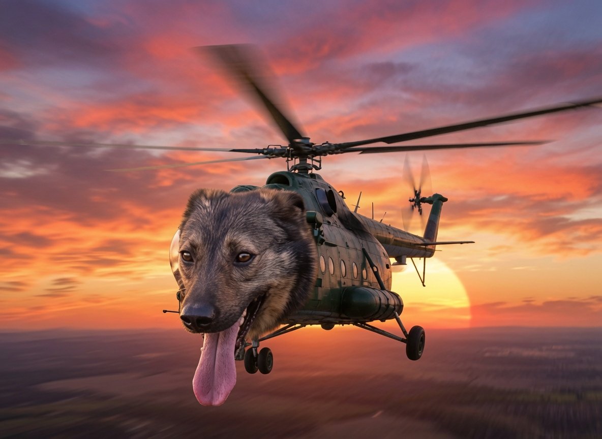 helicopterdog tweet picture