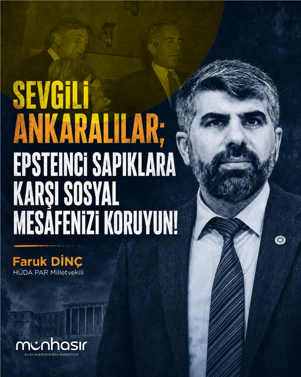 munhasir_82's tweet photo. 🟢HÜDA PAR Milletvekili Faruk DİNÇ:

Sevgili Ankaralılar; Epsteinci sapıklara karşı sosyal mesafenizi koruyun!

#TrumpGeliyor #TrumpIsComing https://t.co/jZffHbaMcr