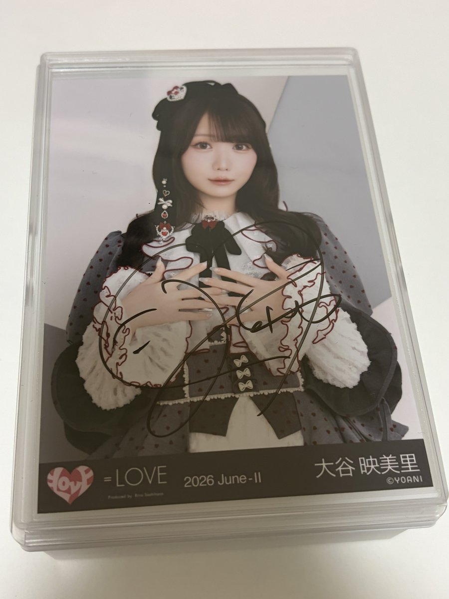 イコラブ レコ大衣装 生写真 直筆トレード 譲） 画像 大谷映美里