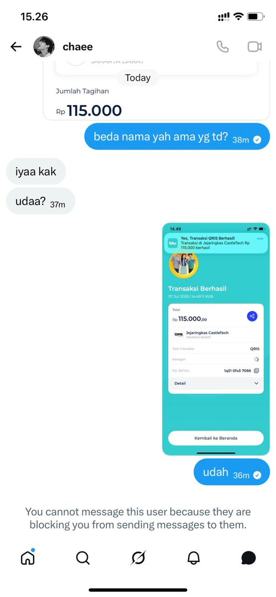 shovvmaker's tweet photo. @dhewwwwy jangan mau guys dia nipu temenku sharing duolingo

udah diblok dan dia udah ganti uname awalnya  chaeeyd2jp jadi dhewwwwy 

hati2 guyssss #zonauang #bealanjaㅤ https://t.co/ftsBUWBkBk