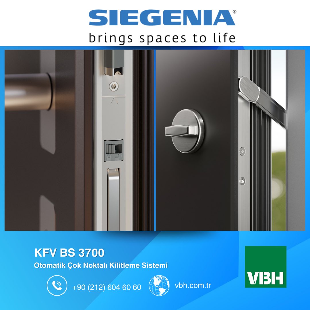 VBHTurkiye's tweet photo. Siegenia KFV BS 3700 
Otomatik Çok Noktalı Kilitleme Sistemi VBH Türkiye’de!

Her zaman tam güvenlik: Kendini ayarlayan ilk otomatik çok noktalı kilitleme sistemi. Modern kapılar için kapsamlı bir çözüm.

Detaylı bilgi ve teklif almak için bize ulaşın! 👇

📲 +90 (212) 604 6060 https://t.co/09RHK0bv0O