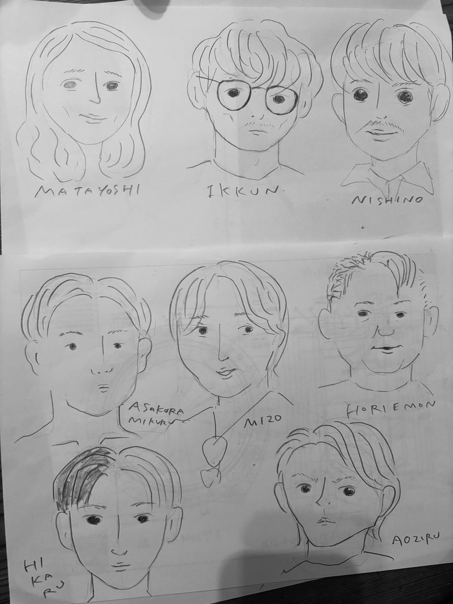 ♡なおぱん♡ 似顔絵ギフト制作 息抜きに似顔絵最高