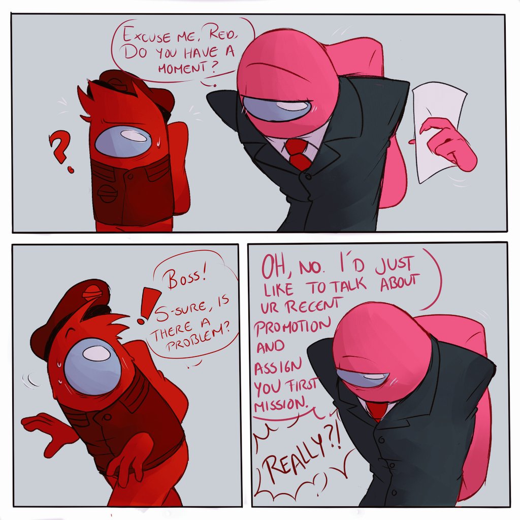 konnorgojo's tweet photo. Just One Word (1/??)
#AmongUsShow #AmongUs #redpink https://t.co/oPdB8sfrM3