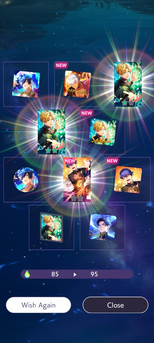 AwesomeVampireL's tweet photo. Lucky pulls...! 🤩
First time getting 3 in IDO

💚 Satan card is now complete 😍🥰 along with extra Levi 🧡 https://t.co/f8rtZhM0yj