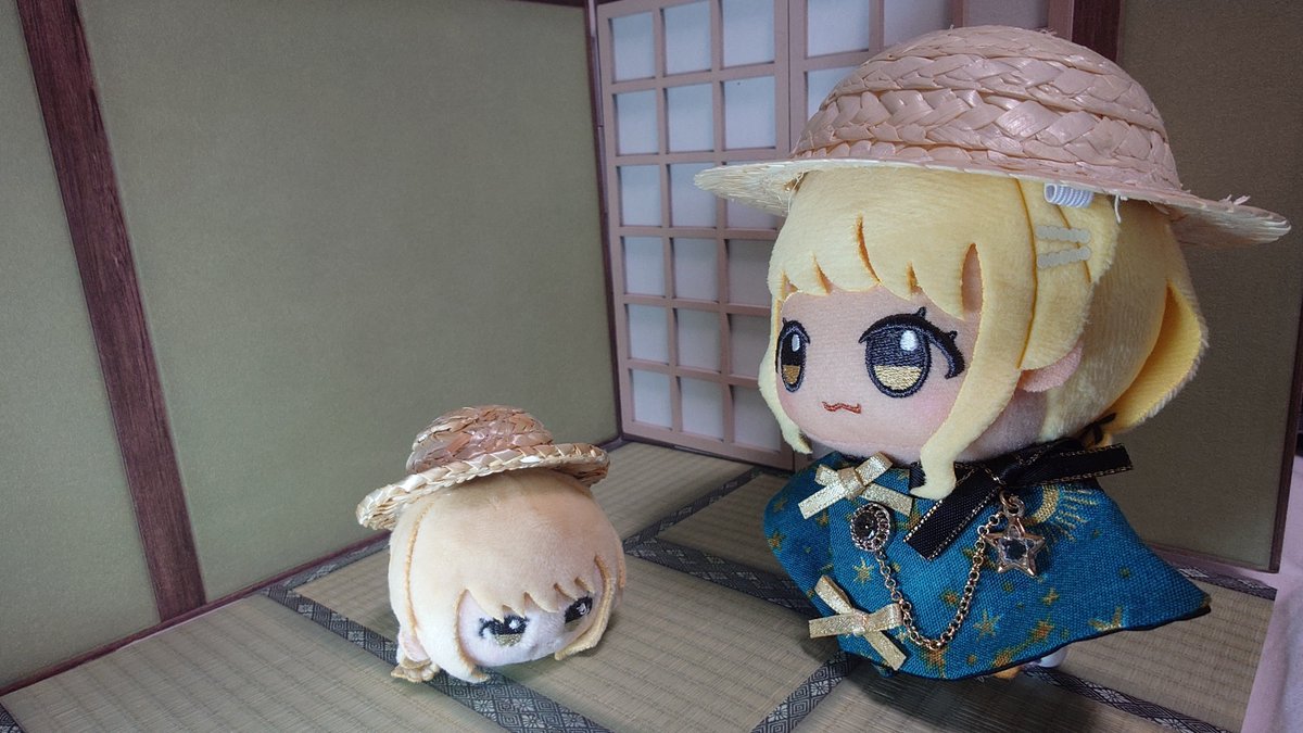 ぬいリング用にセリアでドール用麦わら帽子を買ってみた miniだと