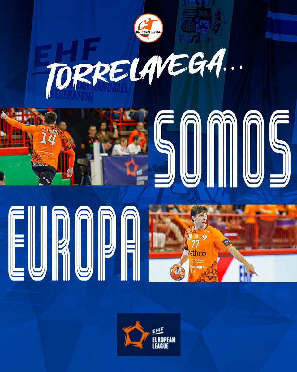 BMTorrelavega's tweet photo. 🌃 Torrelavega...¡SOMOS EUROPA!

💪 La @ehfel_official ha confirmado los equipos participantes en su próxima edición con plaza asegurada en fase de grupos para #TheOrangeSquad

🌟 Por tercera temporada consecutiva, defenderemos el nombre de Torrelavega y Cantabria por Europa https://t.co/ZvJOZ5kapG