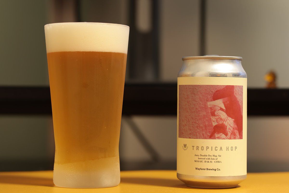 takechicokebeer's tweet photo. ウェイフェラーブルーイング　トロピカホップ
Alc.6%
原材料に文旦果汁を含む高知のクラフトビール。 https://t.co/GY4HFvKDxe