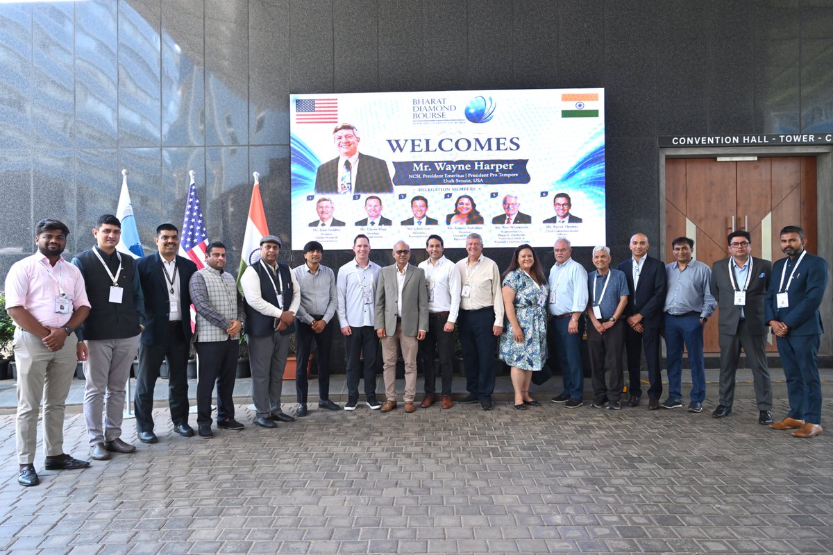 nlcbharat's tweet photo. Such engagements are at the heart of the LEAP Program, creating opportunities for meaningful dialogue, institutional learning, and the exchange of best practices.

@chrisleehawaii @RepKahaloa 

#NLCBharat #NCSL #LEAPProgram #IndiaUSCollaboration #GJEPC #GemAndJewellery #JewelleryIndustry #ExportExcellence #MadeInIndia #GlobalTrade #InstitutionalLearning #Innovation #LeadershipExchange

[ NLC Bharat, NCSL USA, LEAP Program, Legislators Engagement for Action and Policy, U.S. delegation, GJEPC, Gem and Jewellery Export Promotion Council, India jewellery industry, jewellery exports, global trade, economic diplomacy, policy exchange, India US partnership ]