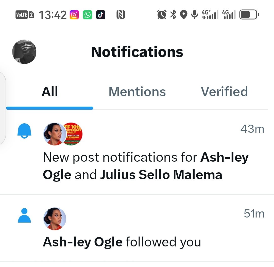 mangi_za's tweet photo. That moment when your favorite follows you... 🤯💙 Still can't believe it!

ALL HAIL ASHLEY SUPREME 👑
ASHLEY GOT THEM GAGGED 🔥

#AshleyOgleDidThat https://t.co/kw5Tujc9gr