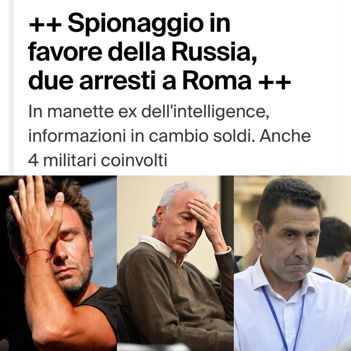 MaistroukV's tweet photo. Chi dei tre è il più preoccupato per questa notizia? Rispondete nei commenti)) 
Vediamo se questa volta @Antonio_Tajani avrà la risolutezza di buttare fuori dall’🇮🇹 quello sterco in giacca dell’ambasciatore russo… https://t.co/osibXpmoCw