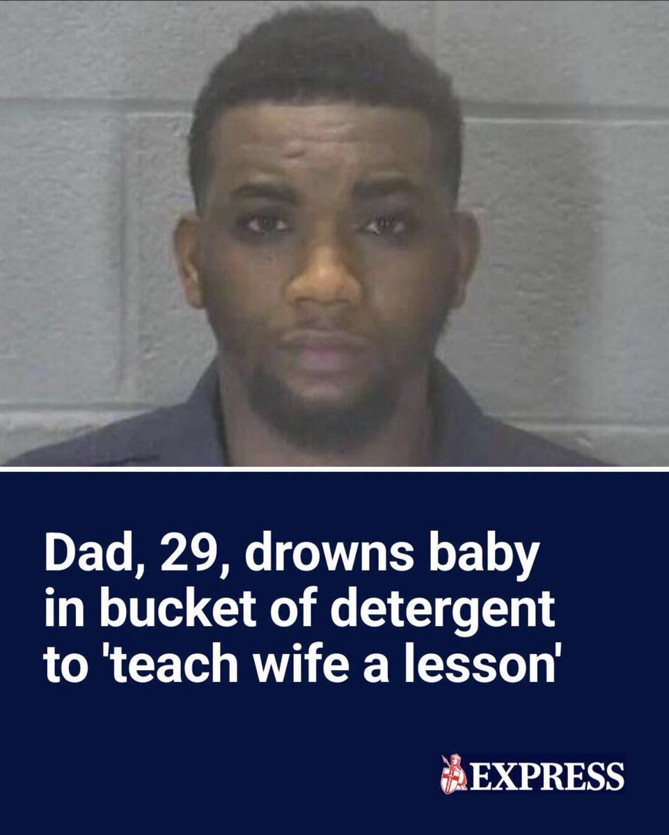 protodanielle's tweet photo. 🚨 Pure evil 

A 29-year-old dad drowned his own baby in a bucket of detergent to “teach his wife a lesson”.

This monster held his tiny, defenceless child under the toxic chemicals, forcing the baby to inhale and swallow the detergent until he stopped breathing. 

The child suffered an agonising death from chemical burns to the lungs and internal organs.

All over some domestic argument.
The sheer depravity of murdering your own flesh and blood in such a cruel, sadistic way is beyond comprehension.

These monsters who harm children don’t deserve mercy.