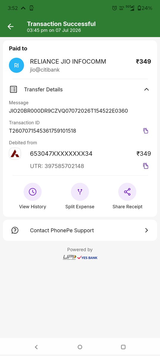 MYadav1088's tweet photo. @JioCare  @reliancejio 

एक महीने में 2 बार रिचा��्ज किया फिर भी काल नहीं हो पा रही है, पिछले 25 दिन से काल के दौरान बता रहा है कि आपके पास वैलिड प्लान नहीं है ।।
Mobile -8250425192 https://t.co/gWyvBUSq0E