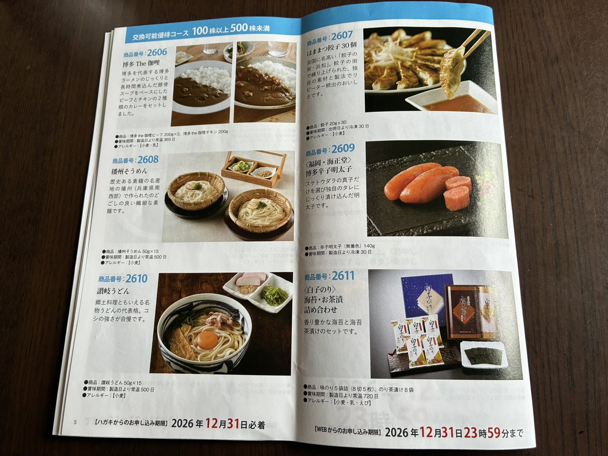 rightlife007's tweet photo. リョーサン菱洋より株主優待案内
100株なので、はままつ餃子に🥟
#株主優待 https://t.co/PtuVV2XBkD