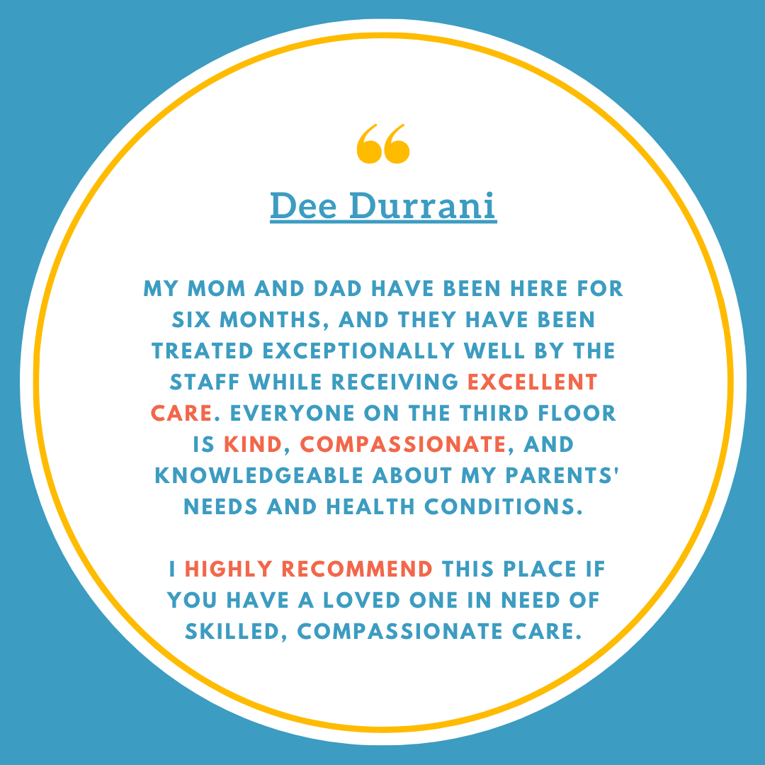 CobbleHill_HC's tweet photo. ❤️ “Everyone on the third floor is kind, compassionate, and knowledgeable…”

Thank you Dee Durrani for this beautiful review about your mom and dad’s care at Cobble Hill Health Center. We’re so#seniorcare

#CobbleHillHealthCenter #CobbleHill50 #CobbleHill50 #SeniorCare https://t.co/nYWW8fcp7y