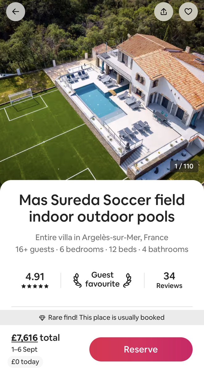 DanReilly92's tweet photo. Oh my word, what a gaff. Anyone fancy a week in the south of France? https://t.co/CBjVd5jaAY