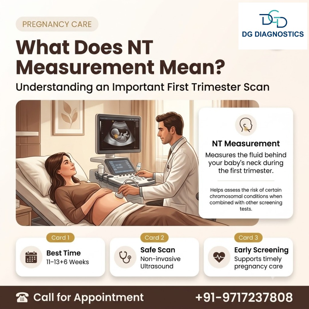 dgdiagnostics's tweet photo. What is #NTMeasurement?
Performed between 11–13 weeks + 6 days, NT Measurement is part of the first-trimester #ultrasound. Combined with other screening tests, it helps assess the risk of certain chromosomal conditions.
DG Diagnostics
Book test: 9717237808
#NTScan #PregnancyCare https://t.co/fvApgDtlJ9