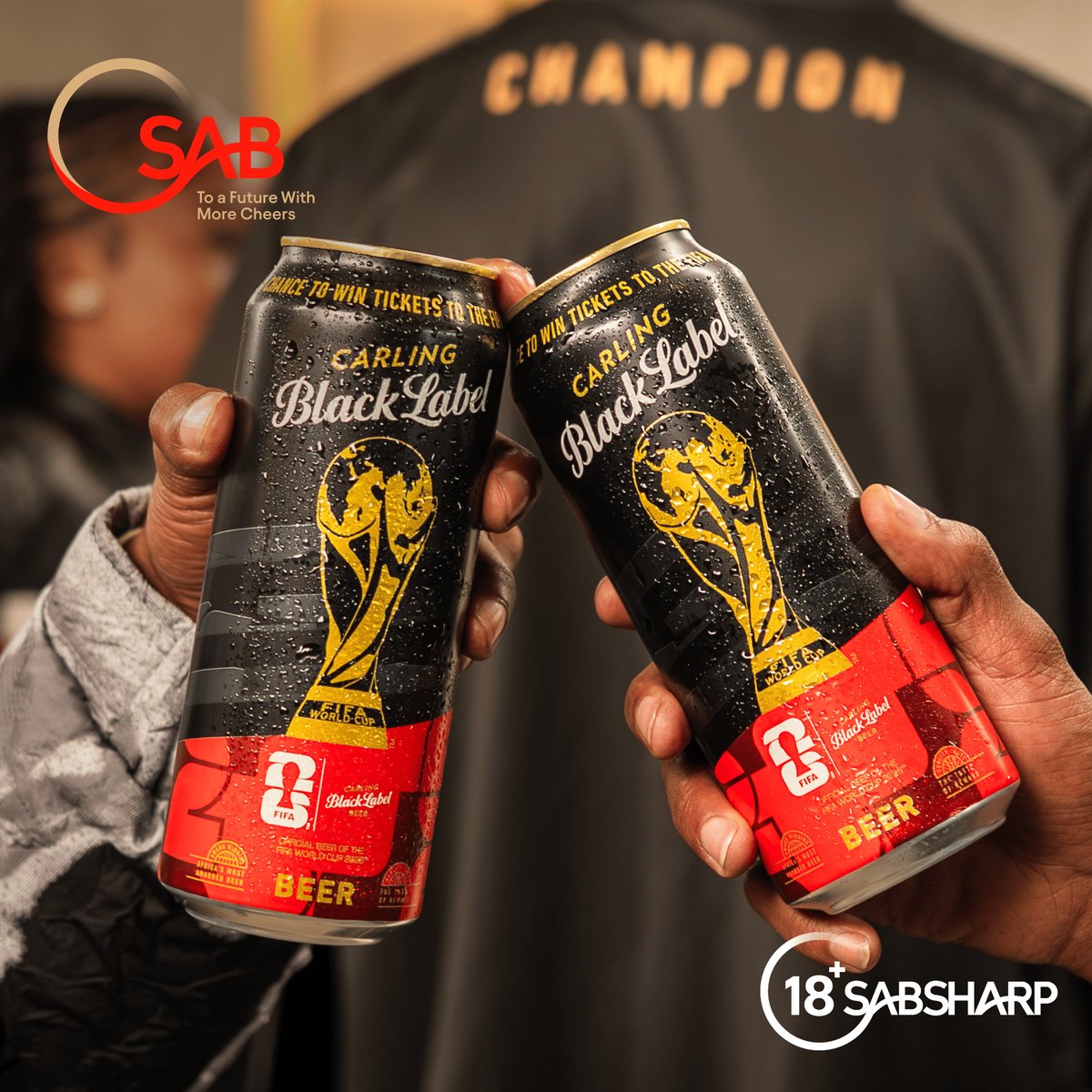 SABreweries's tweet photo. As South Africans celebrate FIFA World Cup moments and everyday occasions with family and friends, SAB is proud to create more reasons to connect through the power of beer and sport.

If you're celebrating with us, drop a 🍺 in the comments. https://t.co/YxenQhExRM