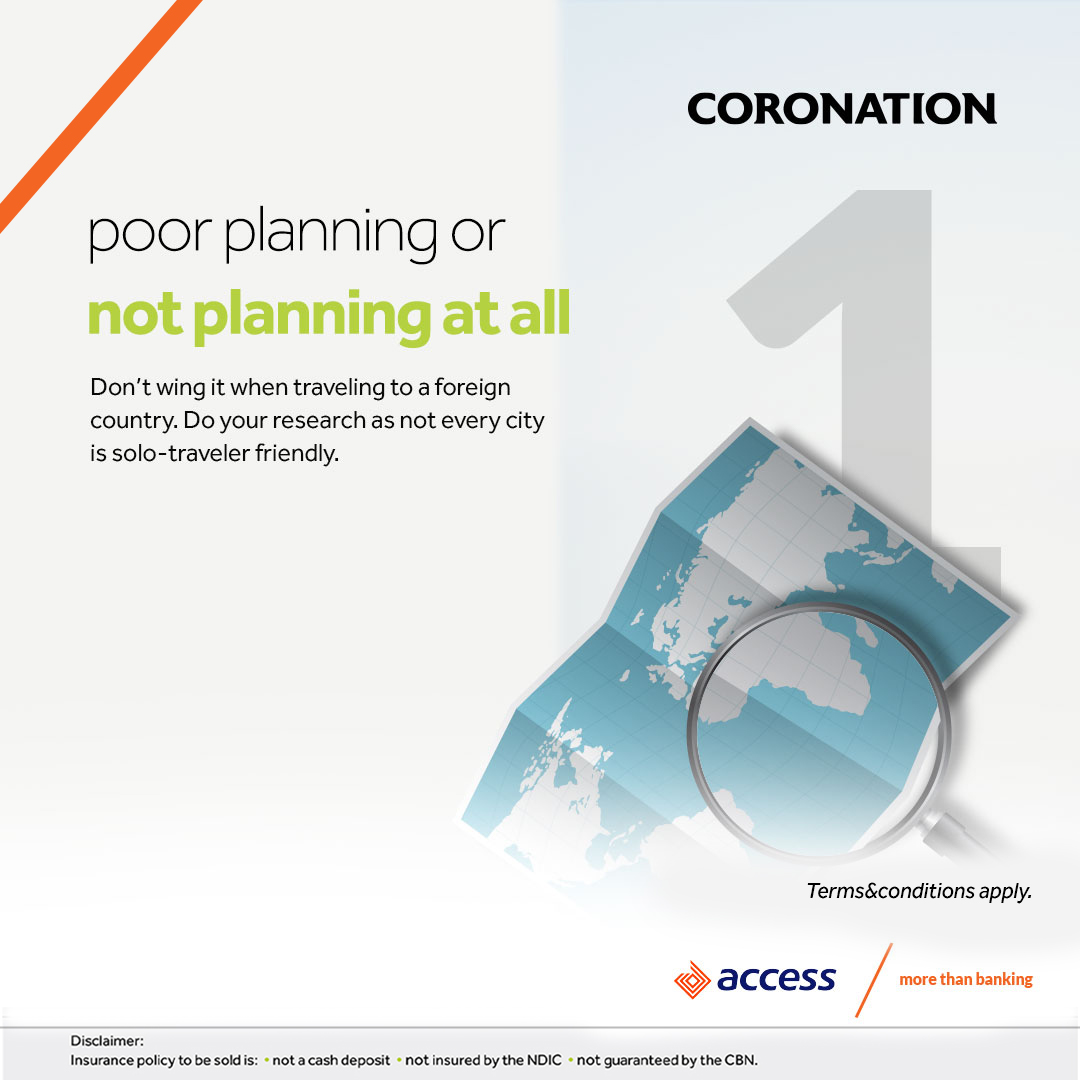 access_more's tweet photo. Taking that trip alone? Here are some mistakes you don’t want to make.
No 3 is in fact an essential.
Get it before you go on that trip.
Click the link below to download the AccessMore App and get started.
https://t.co/7B591qJhzI
#AccessCoronation
#InsuranceforEverything
#TravelInsurance
