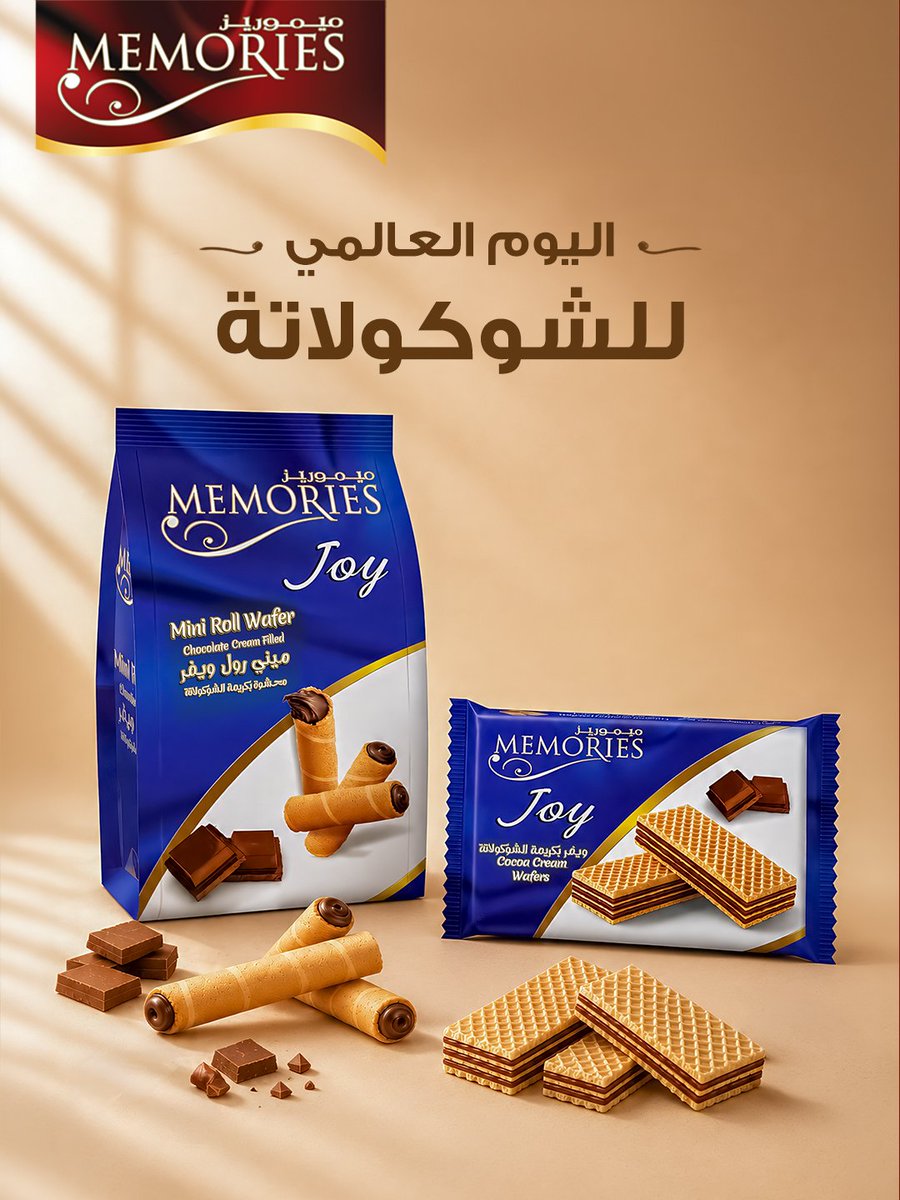MemoriesBiscuts's tweet photo. إذا الشوكولاتة لها يوم، فأكيد ميموريز لها مكان فيه 🤎
#ميموريز_لأحلى_ذكرى #اليوم_العاالمي_للشوكولاتة
#Memories #WorldChocolateDay https://t.co/gtj5tIfI8V
