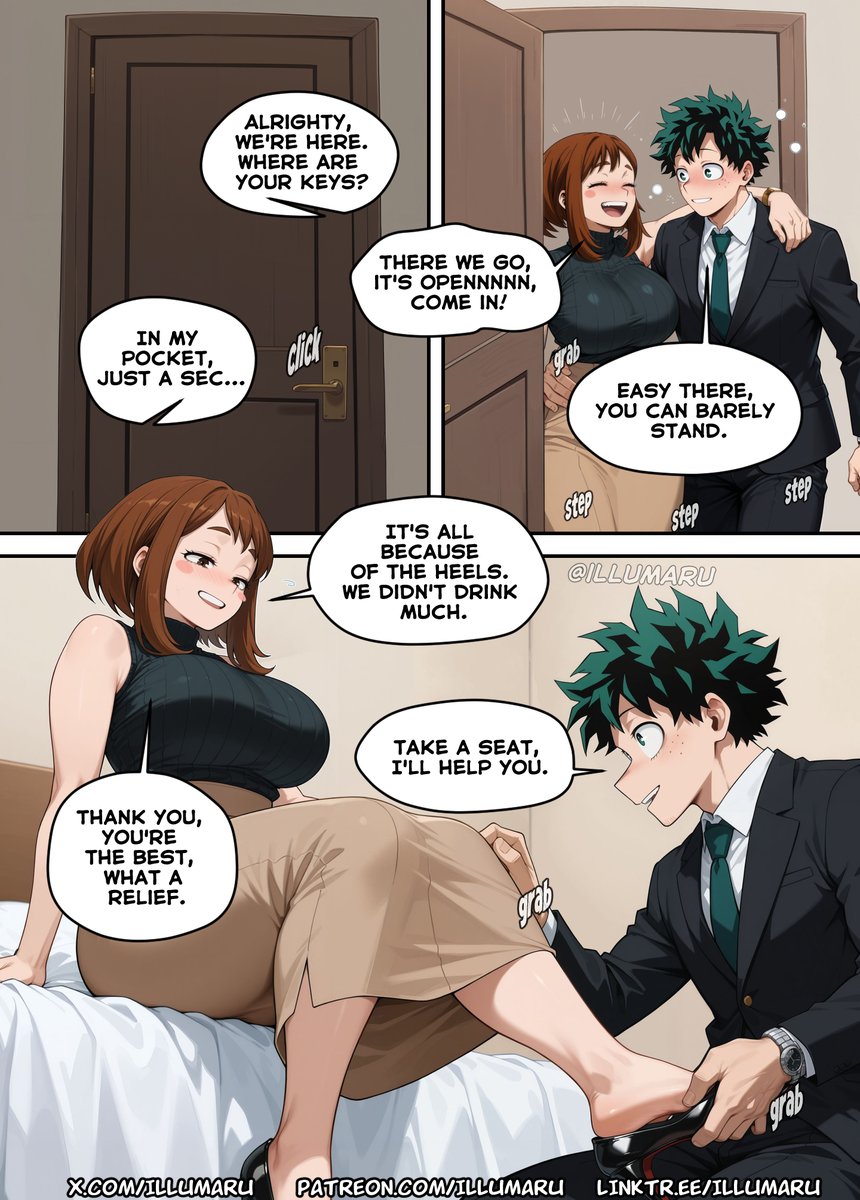 illumaruNsfw's tweet photo. doujinshi "My hero night date"   Part 1 

1/3
#comic #MyHeroAcadémia #OchakoUraraka #IzukuMidoriya #MyHeroAcademiaFinal #fancomic https://t.co/rkd9jwi2XZ