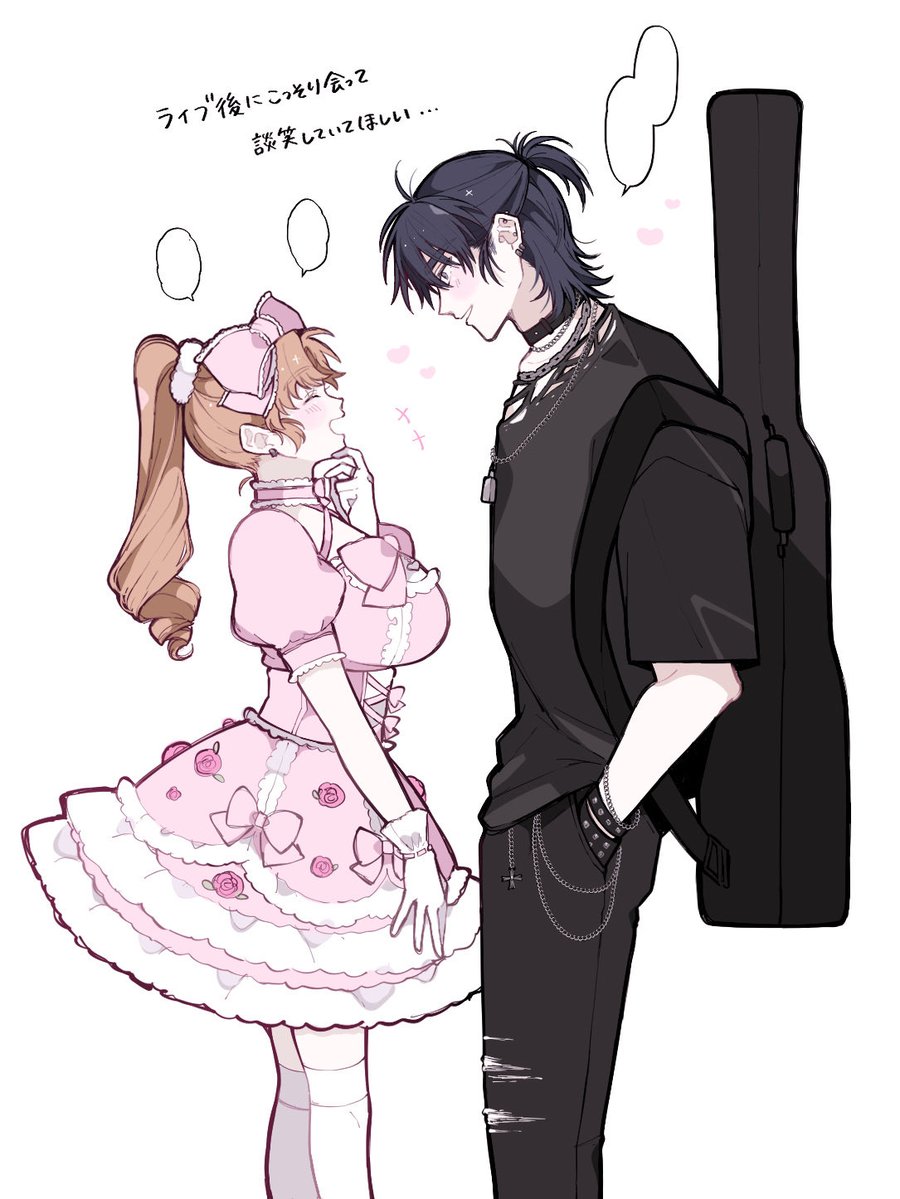 superMILK_sub's tweet photo. 現パロ 女体化　留伊♀⛓️🎀
（謎パロの再掲です！） https://t.co/LmuWBuDXDk