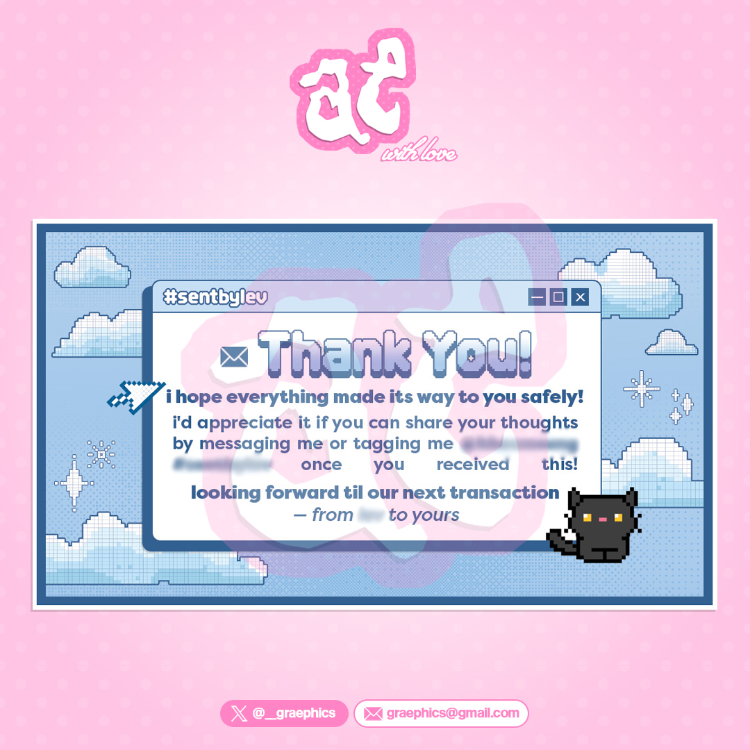 bygraephics's tweet photo. @bygraephics #love__graephics  

🌟 thank you card

SLOTS OPEN FOR COMMISSIONS! open for rush &amp; non rush + local &amp; intl

t. 디자인 디자인커미션 커미션 ppop kpop graphic design layout pubmat birthday ad cupsleeve event concert fan support freebies giveaways

💬 dm/reply to inquire https://t.co/IeehIxNBqr