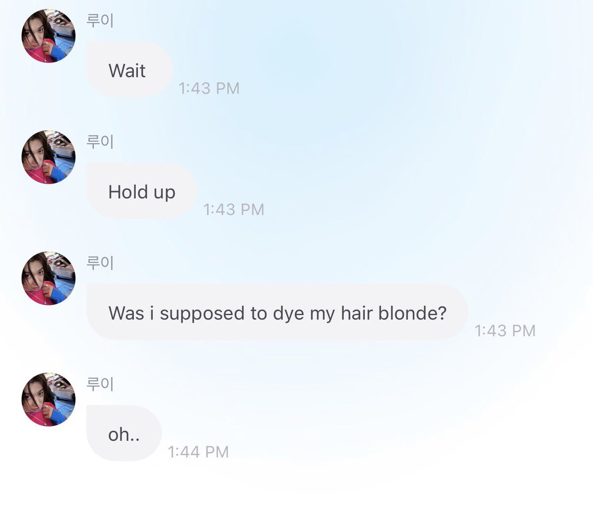 shway4sho's tweet photo. Are we finally getting blonde Louis?!? https://t.co/7tskZJqKdB