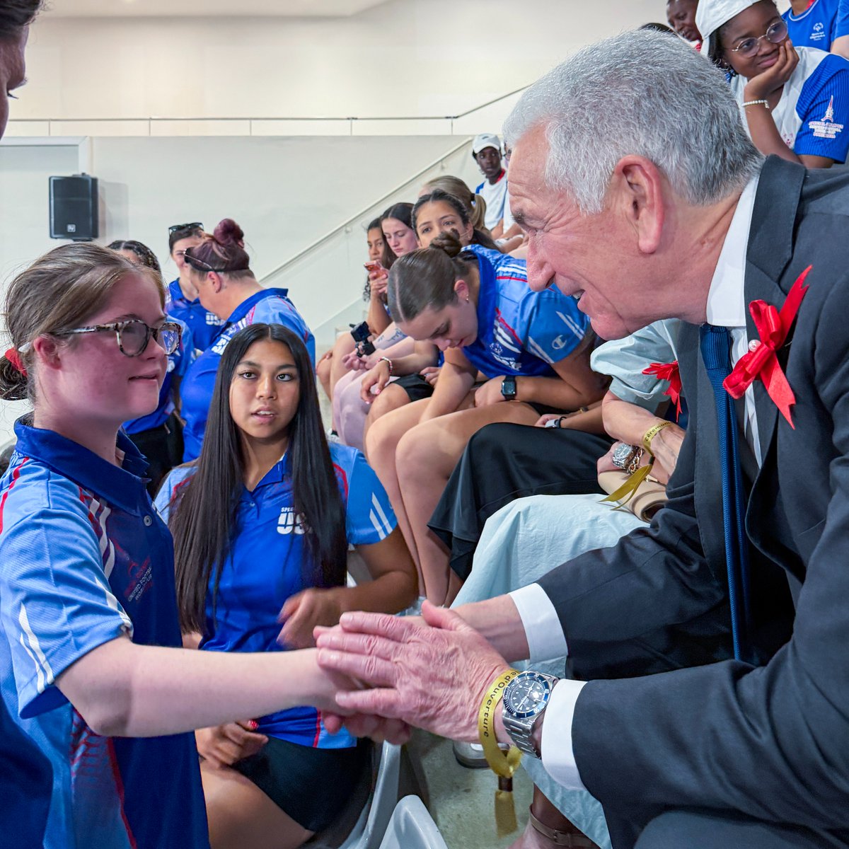 USAmbFrance's tweet photo. France is hosting the @SpecialOlympics Unified Football World Cup in Paris July 6 – 11. We are so happy to support these 24 teams of athletes with intellectual disabilities and their Unified partners (athletes without disabilities), competing for the Unified Football World Cup title. Go Team USA!