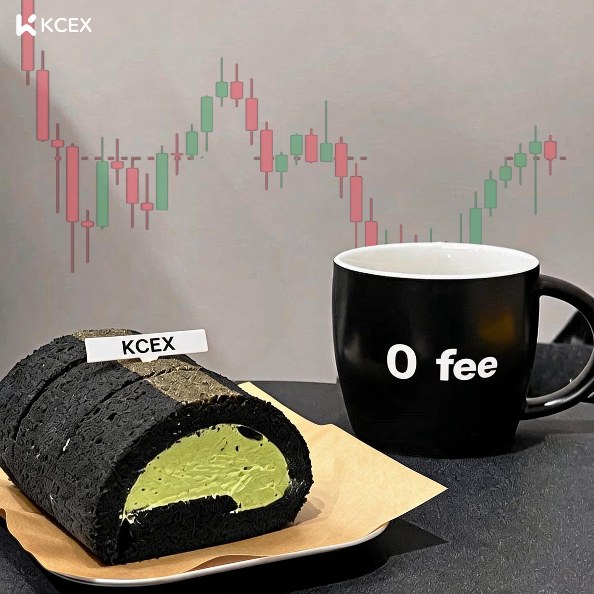 KCEX_Official's tweet photo. GM, #KCEX 0 fee. One bite, pure satisfaction. 🖤 https://t.co/2vGtwCazch