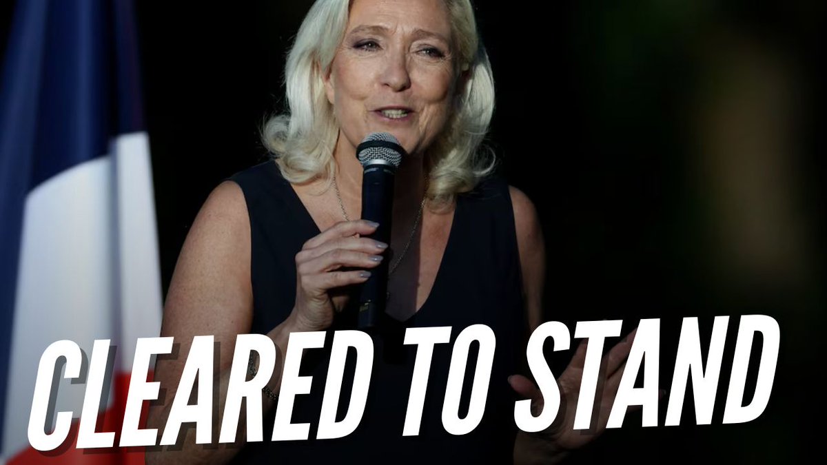 GuidoFawkes's tweet photo. Marine Le Pen Cleared to Run in 2027 https://t.co/wbDoBhsgMQ https://t.co/3RZnijid0r