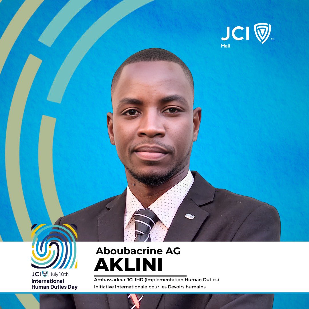 jci_mali's tweet photo. Ambassadeur Human Duties de la JCI Mali
#JCIMali
#TeamOngBack2026
#Ensembleversunenouvelleèredeleadership
#HumanDuties https://t.co/9qA3MxgYs5