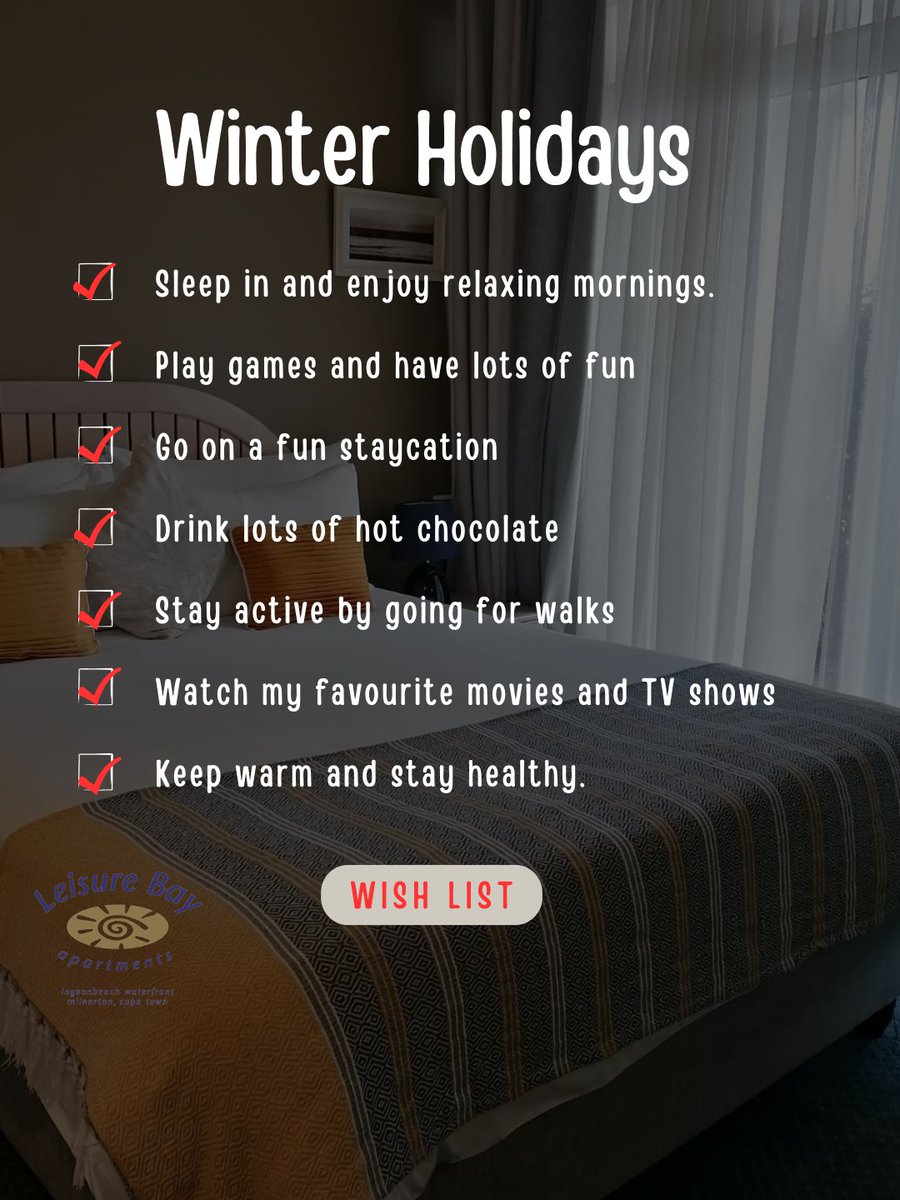 BeachfrontCape's tweet photo. Winter Holidays Wish List ❄️☕kids edition 🤸 😀

The best winter memories aren't always made on big adventures—they're found in slow mornings, cozy moments, warm drinks, and quality time with the people who matter most. 🤍

Book your cozy stay today https://t.co/yASCV91fVw https://t.co/NqcwS7XwPi
