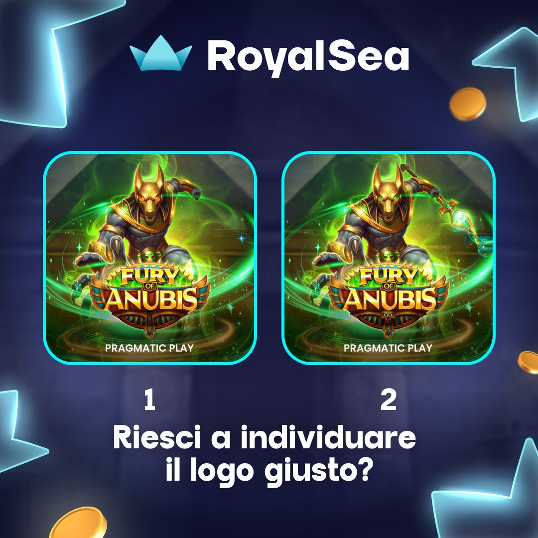 RoyalseaIT's tweet photo. 🧐 Metti alla prova la tua attenzione ai dettagli!

Solo uno dei loghi di Fury of Anubis è quello corretto. Scegli 1 🔥 oppure 2 ❤️ e scrivi la tua risposta nei commenti qui sotto! 🎯

GIOCA ORA: https://t.co/IFWWlAH6YD https://t.co/egAtnVsWh7
