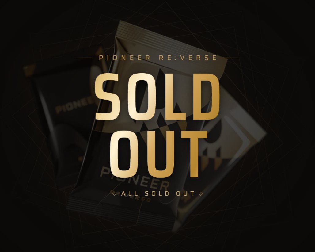 reverse_tcg's tweet photo. SOLD OUT !⚡️
A massive thank you to everyone who picked up Gacha Beta “Pioneer 2” today!

Keep an eye out for more updates👀 There might be a surprise coming… https://t.co/HLEYDglJmt