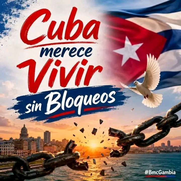 CMarlenin's tweet photo. 🇨🇺 ¡#Cuba merece vivir sin bloqueo!
#TumbaElBloqueoYa https://t.co/btgHxhGmVh