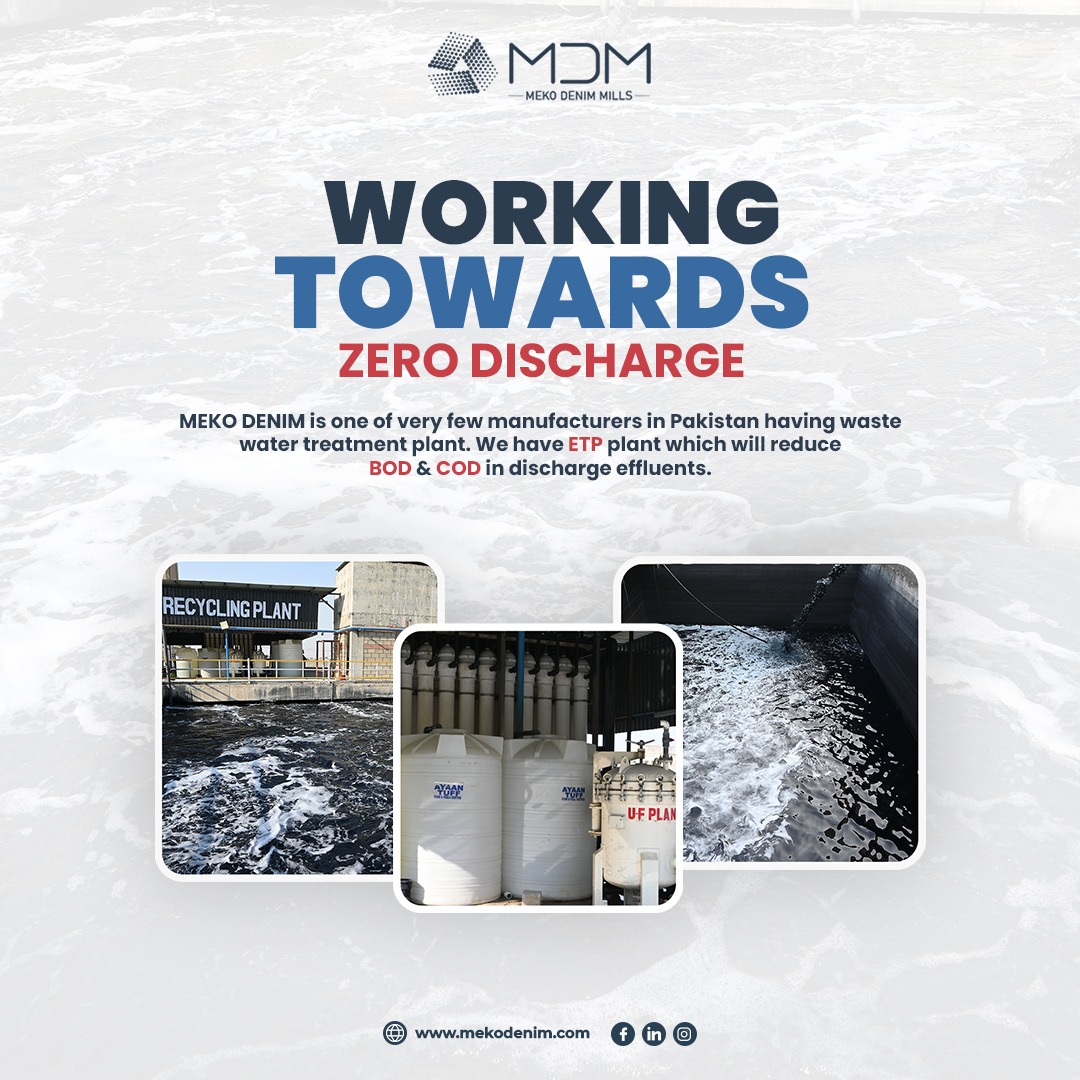SherazAli939320's tweet photo. Every drop matters. 💧 At MEKO Denim Mills, we're committed to sustainable manufacturing by investing in advanced Effluent Treatment Plants (ETP) and working towards Zero Liquid Discharge. Together, we're reducing our environmental footprint for a cleaner tomorrow. 🌍♻️
#MDM https://t.co/zqFkk0ZxHz