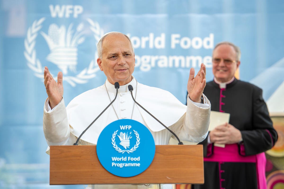SaraAdamKern's tweet photo. Still reeling from an inspiring week at #WFP — welcoming His Holiness #PopeLeoXIV and marking 30 years of WFP’s Executive Board.

Grateful to all who made it possible, including my own team, #ManagementServices, whose behind-the-scenes work helps @WFP show up every day. https://t.co/WMzgH0sBzS