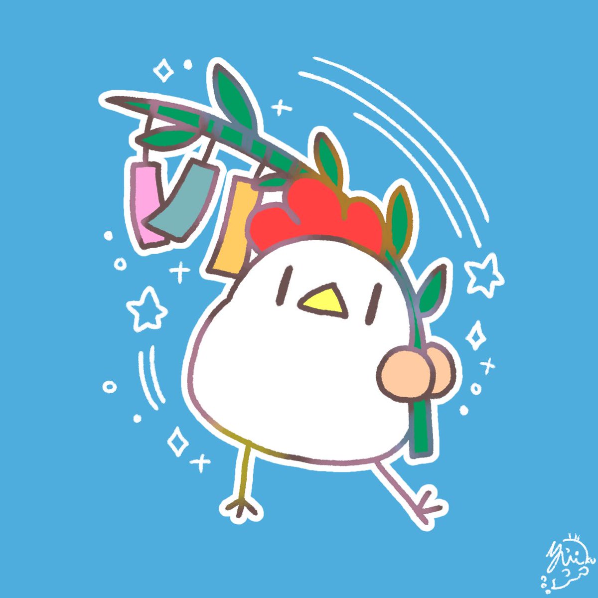 TEBASAKI_yukko's tweet photo. みんなの願いが叶いますように🎋
#七夕 #七夕イラスト https://t.co/8F1Hd07flO