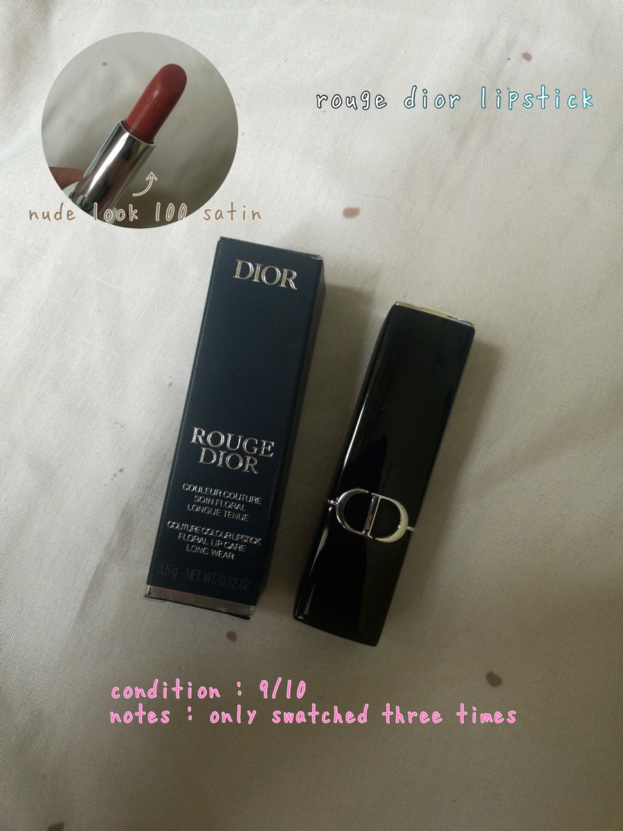 dckjqs's tweet photo. WTS i wanna sell my preloved makeup!!! rts : rarely use it. 

— DIOR : RM 95
— CHANEL : RM 105
— TARTE SHAPE CONCEALER : RM 75 

all exclude postage which is rm 8 for wm
and rm 14 or more for em. 
#prelovedmakeup #pasarmakeup #preloved #makeup https://t.co/9XoNbkeI0h
