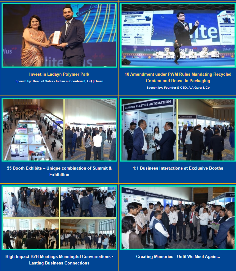 PolymerMIS's tweet photo. Press Release - 1200 attendees | 500+ Org.| 17 Countries | Global Leaders Defining Forward Growth Path @ ElitePlus - 11th Rigid Plastics Moulding & Packaging Summit (Injection, Blow & PET)
#exhibition #injection #moulding #blow #blowmoulding #pet #Summit2026
@eliteplusindia https://t.co/iZz2xO9cE5
