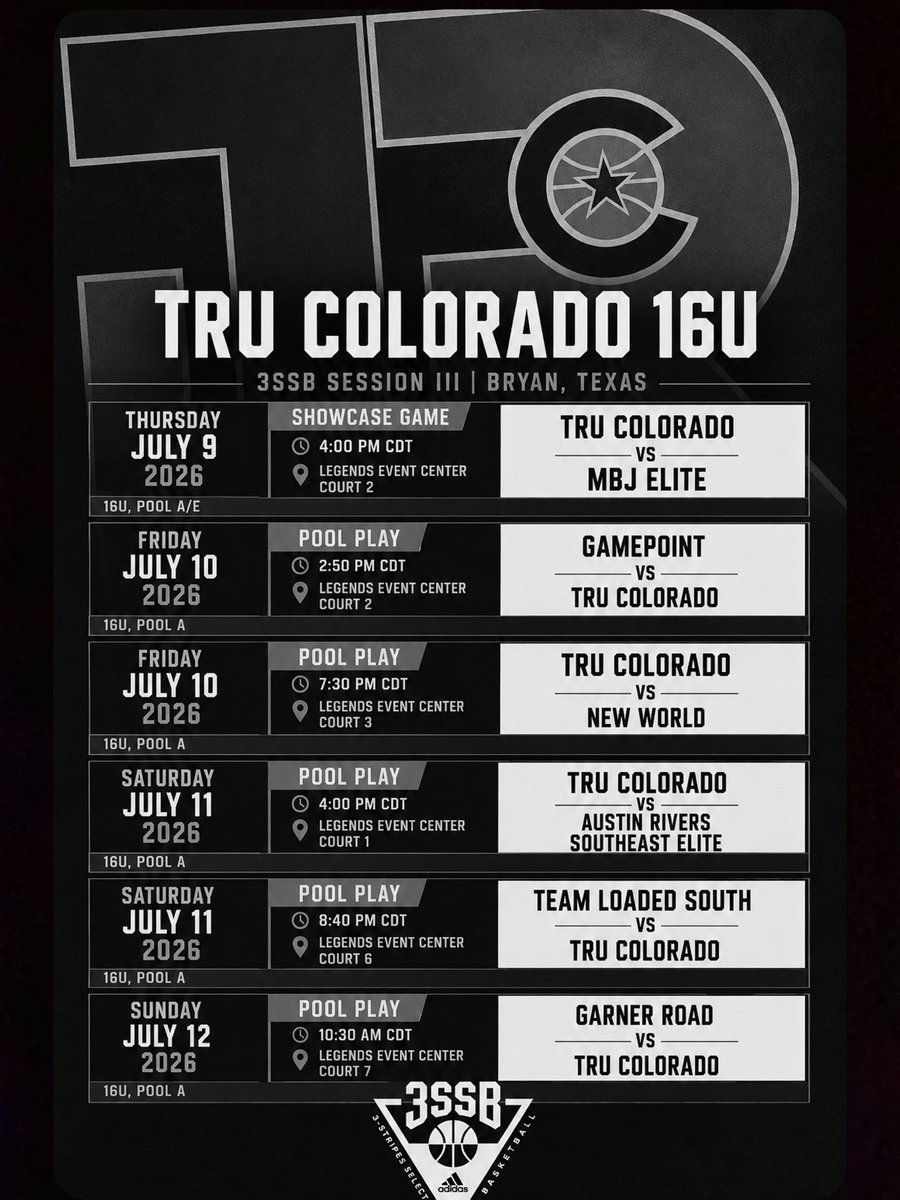 TruColorado2028's tweet photo. 16U Tru Colorado in Bryant, Tx. Table set! https://t.co/164KmtJqdv