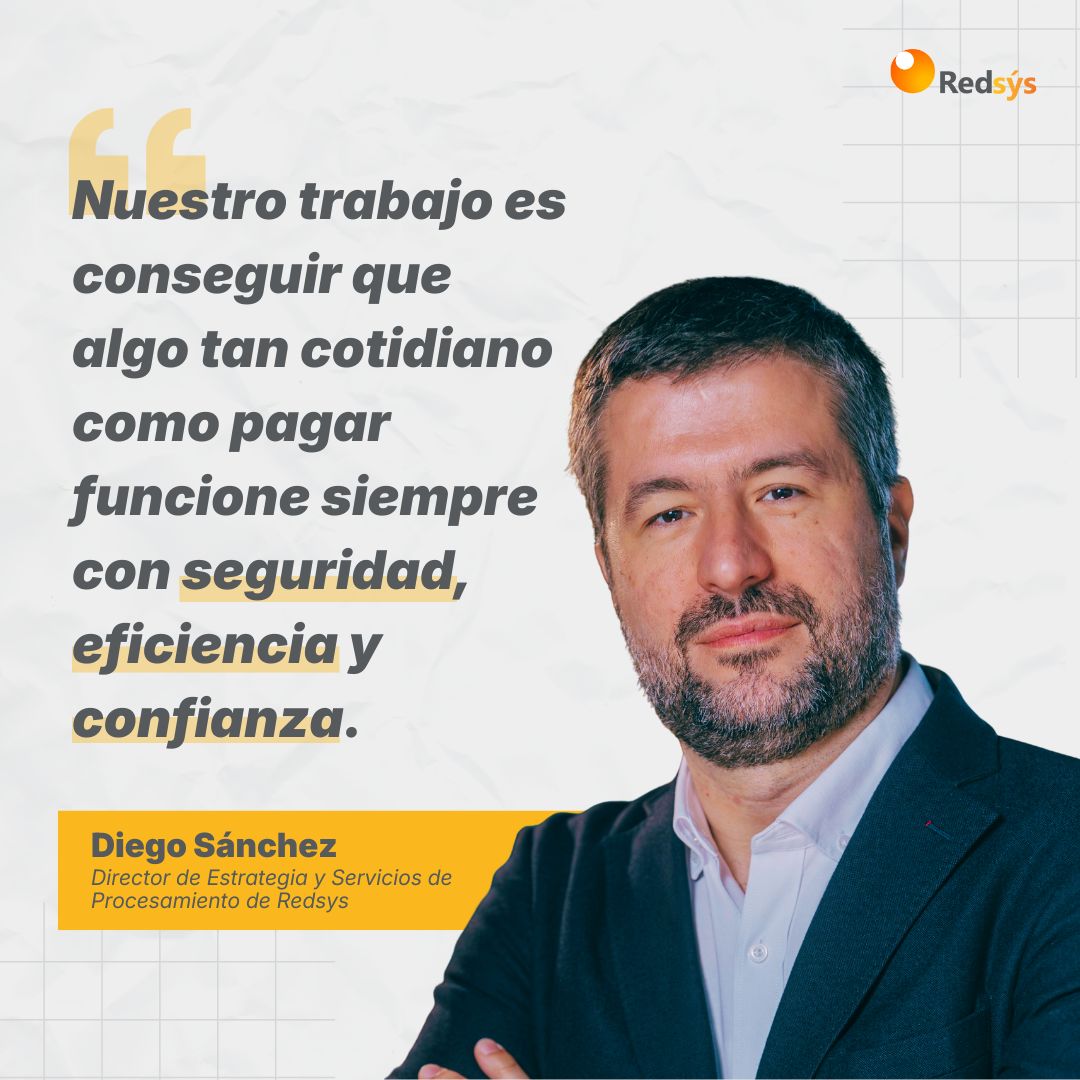 Redsys_es's tweet photo. 🎙️ "La sencillez de cada pago es el resultado de un ecosistema preparado, coordinado y seguro." 
 
Cada pago que realizamos parece un gesto sencillo. Y, probablemente, ese sea el mayor éxito de un sistema de pagos: que todo ocurra con normalidad para ciudadanos, comercios y entidades.
 
Detrás de esa aparente simplicidad hay equipos profesionales que trabajan cada día para que el ecosistema de pagos evolucione de forma coordinada, combinando tecnología, operación, procesos y capacidad de respuesta. En ese contexto, innovar significa mejorar la experiencia de usuario e incorporar nuevas capacidades, manteniendo siempre la seguridad, la disponibilidad, la resiliencia y la confianza del sistema.
 
En esta entrevista para el Club Excelencia en Gestión, Diego Sánchez Repila, director de Estrategia y Servicios de Procesamiento de Redsys, comparte cómo la compañía afronta estos retos. Porque “en una compañía tecnológica no basta con tener buena tecnología”. La innovación requiere excelencia en la gestión, capacidad de ejecución y una visión de largo plazo. También en inteligencia artificial, donde “la IA no debe sustituir el conocimiento de los equipos; debe amplificarlo”.
 
Una reflexión sobre cómo seguir construyendo un ecosistema de pagos cada vez más sencillo para quienes lo utilizan, más eficiente para quienes operan en él y más seguro y resiliente para toda la sociedad.
 
👉 Puedes leer la entrevista completa aquí: https://t.co/MmiVkzQ9F9

#SomosRedsys #JuntosMejoramos #RedsysInsights