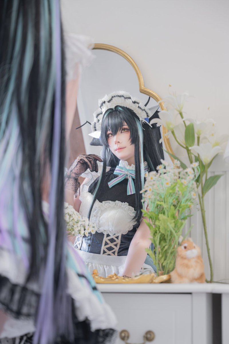 Drakeyh11's tweet photo. 【Cosplay】

세이렌 메이드

Cos. @606Ri 
#NIKKE https://t.co/hIYBlrF953
