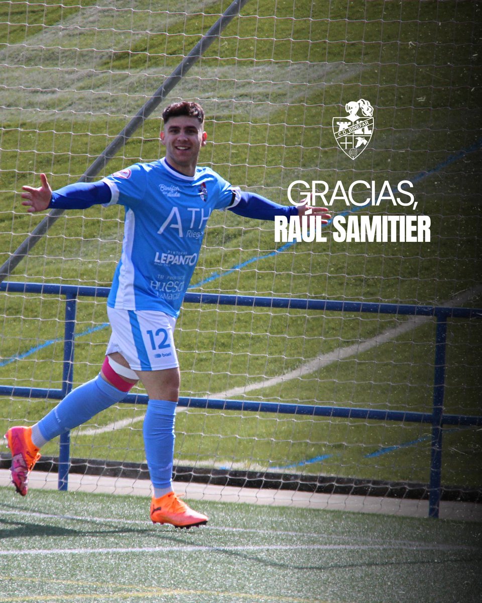 cdbinefar's tweet photo. 🔵 𝐂𝐎𝐌𝐔𝐍𝐈𝐂𝐀𝐃𝐎 𝐎𝐅𝐈𝐂𝐈𝐀𝐋 

👉 Raúl Samitier no continuará en el Club Deportivo Binéfar la próxima temporada. 

👏 Queremos agradecerle su trabajo, esfuerzo y dedicación durante todo este tiempo. 

🙌 Le deseamos lo mejor en su futuro, tanto personal como deportivo. https://t.co/HXaRr7FLdm